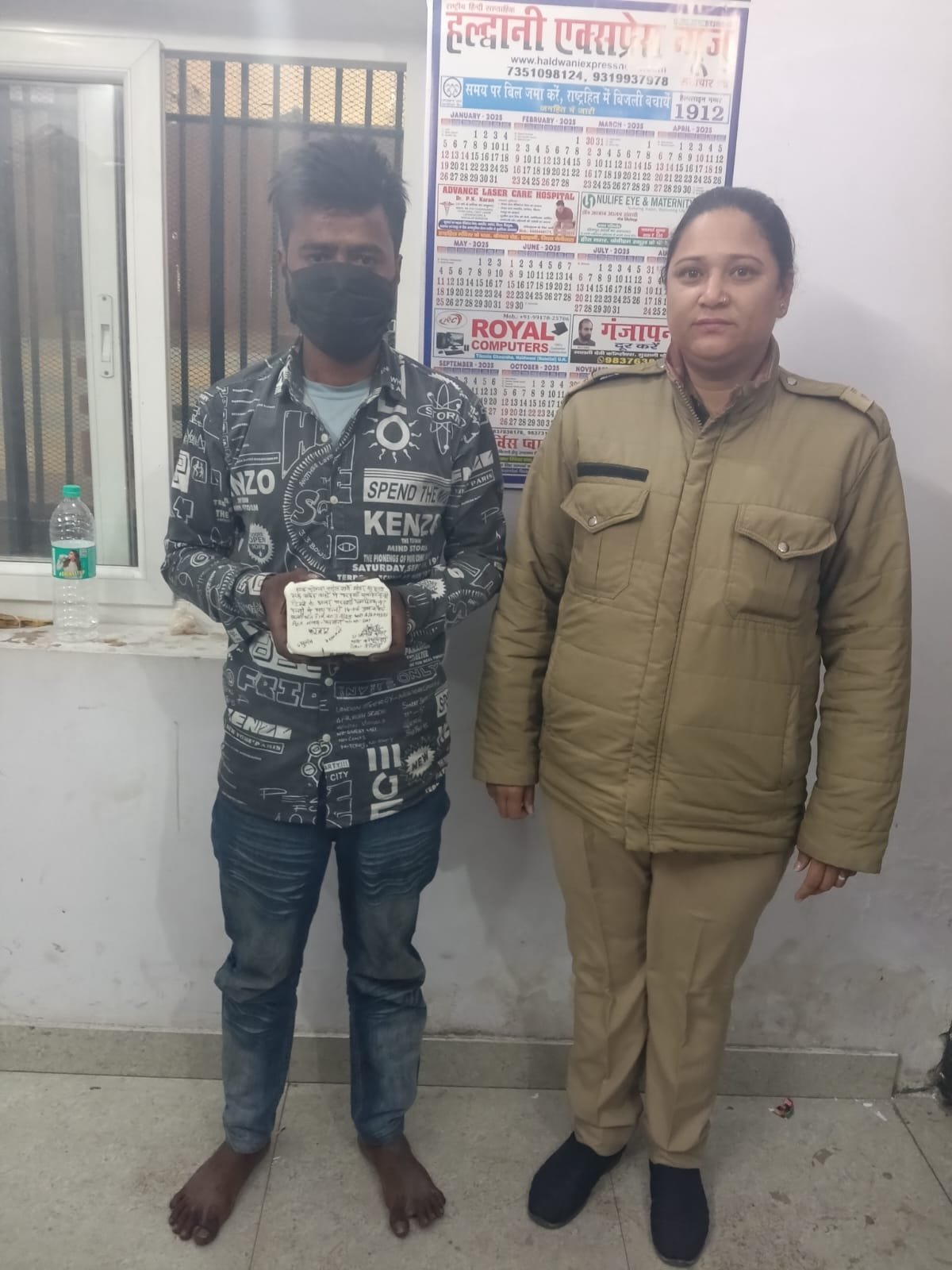 बनभूलपुरा पुलिस की कार्रवाई, 14.08 ग्राम स्मैक के साथ तस्कर पकड़ा गया