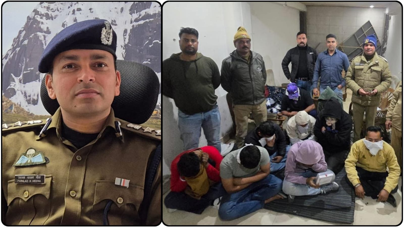 SSP नैनीताल का एक्शन: जुए के अड्डे पर छापेमारी, 09 गिरफ्तार