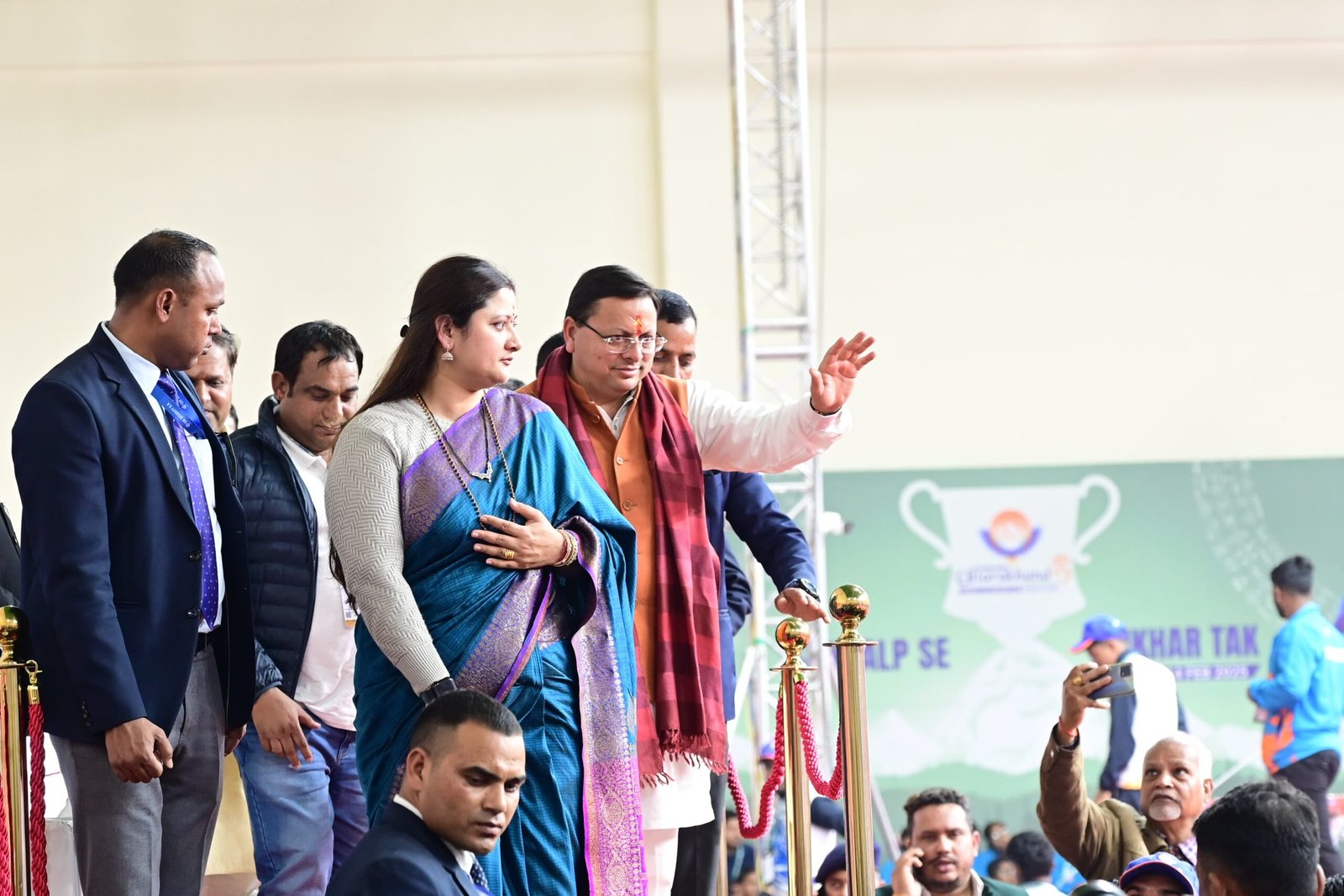 मुख्यमंत्री  पुष्कर सिंह धामी ने किया राष्ट्रीय मलखंब प्रतियोगिता का शुभारंभ।