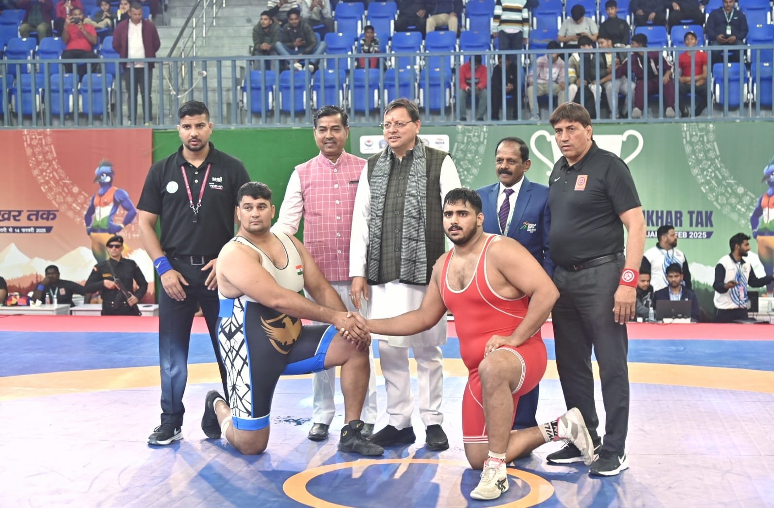 मुख्यमंत्री धामी ने 38वें राष्ट्रीय खेलों में कुश्ती और हॉकी प्रतियोगिताओं का किया शुभारंभ