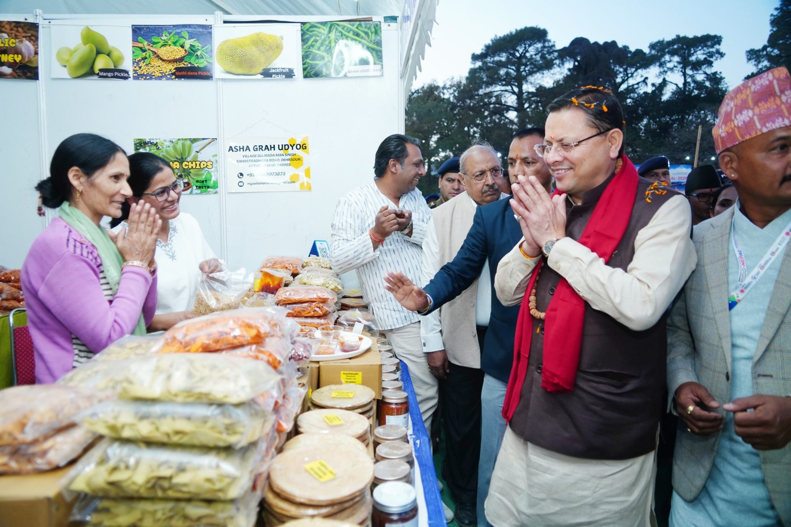 मुख्यमंत्री  पुष्कर सिंह धामी ने रेंजर्स ग्राउण्ड, देहरादून में कंचनपुर उद्योग वाणिज्य संघ द्वारा आयोजित इण्डो नेपाल अंतर्राष्ट्रीय व्यापार मेला तथा पर्यटन महोत्सव में प्रतिभाग किया।