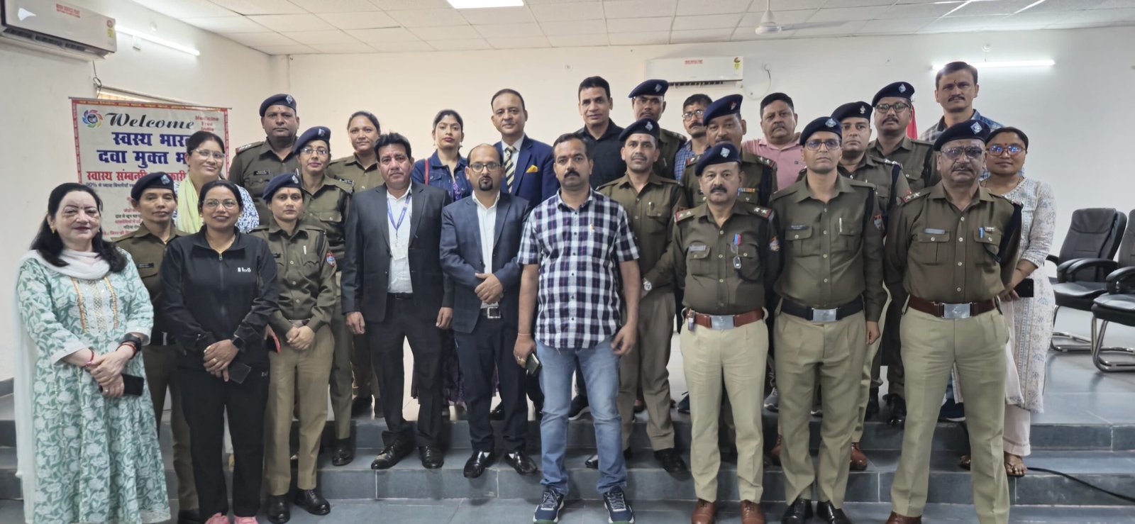 एसएसपी नैनीताल की प्रेरणा से पुलिस कर्मियों के बेहतर स्वास्थ्य के लिए हल्द्वानी में निःशुल्क स्वास्थ्य शिविर का आयोजन*