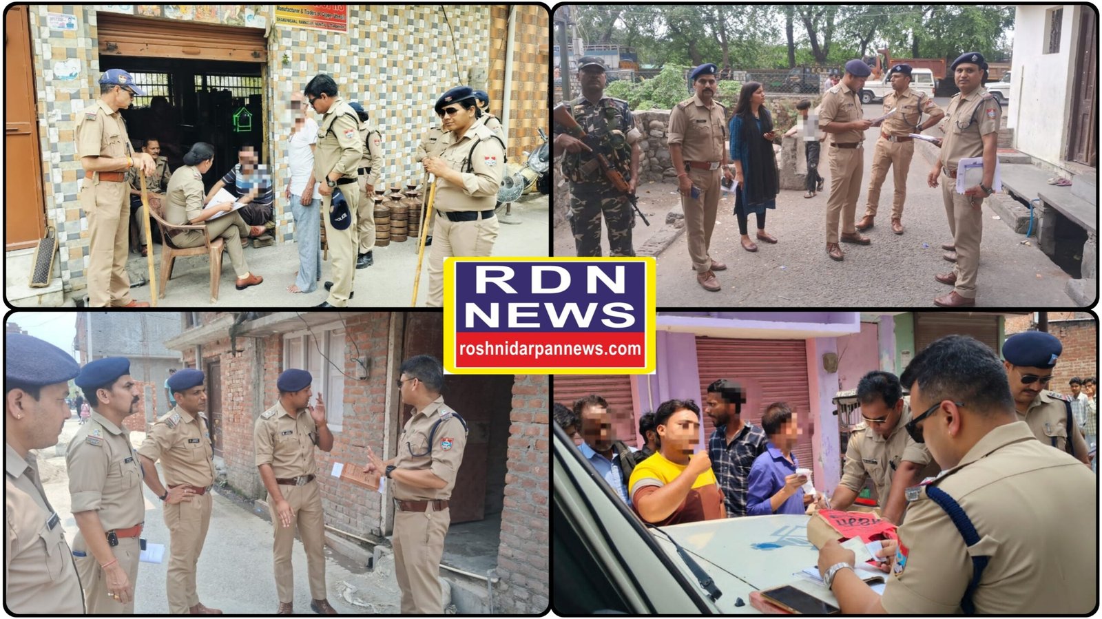 एसएसपी प्रहलाद मीणा के निर्देश पर रामनगर में चला कानून का डंडा।