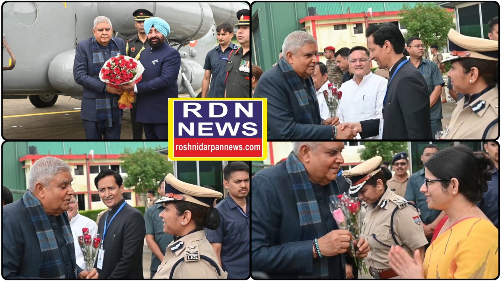 उप राष्ट्रपति के स्वागत में उमड़ा कुमाऊं प्रशासन, हेलीपैड पर दिखा समन्वय और सम्मान।