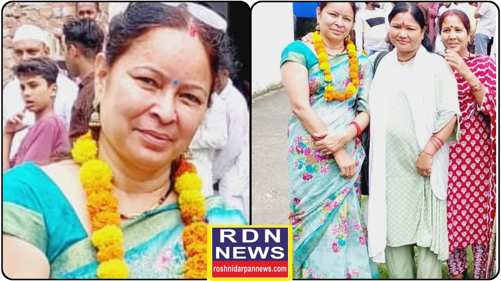 नामांकन के साथ चुनावी मैदान में उतरीं पूर्व ब्लॉक प्रमुख बसंती आर्या।