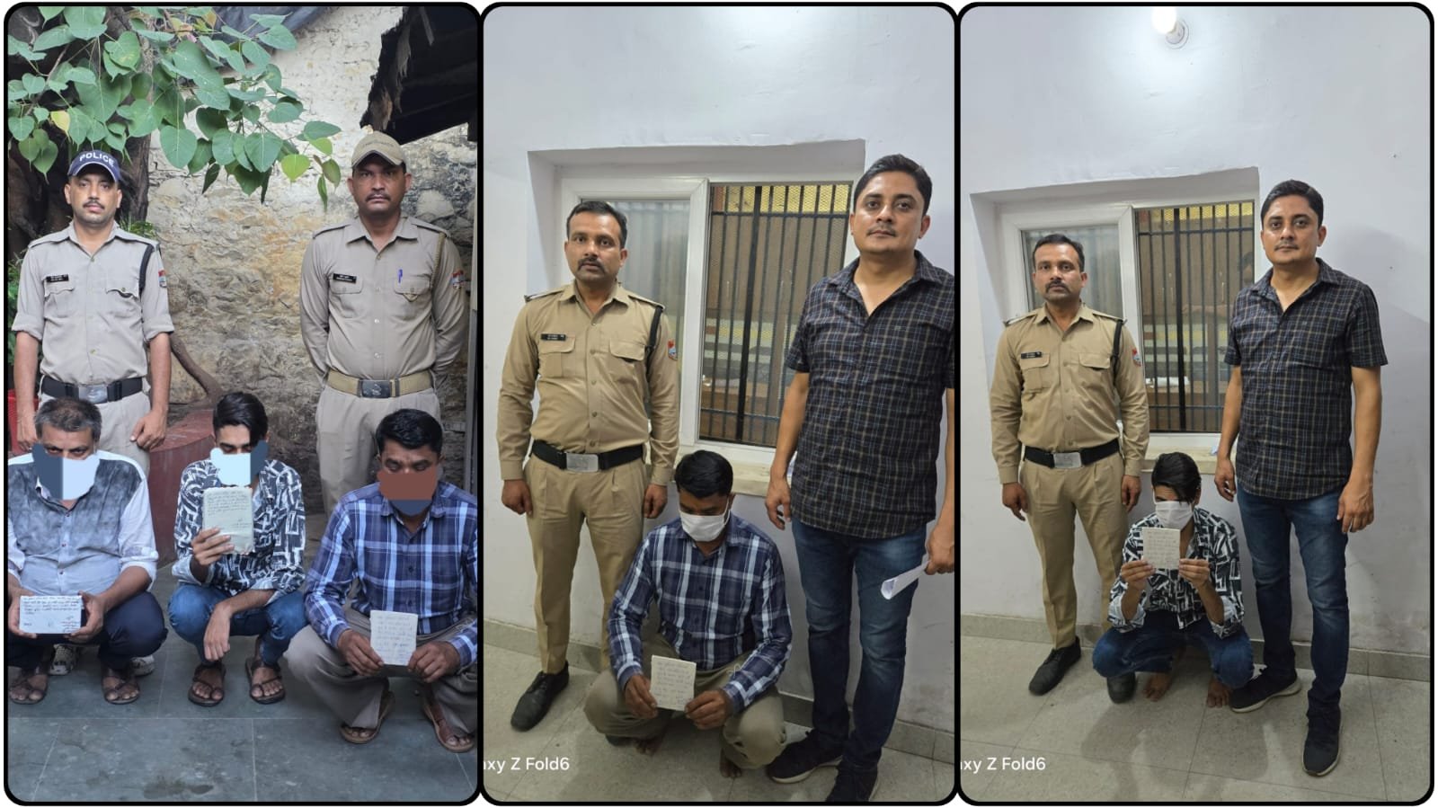 जुए-सट्टे के विरुद्ध पुलिस की सख्ती, तीन आरोपी पकड़े गए।
