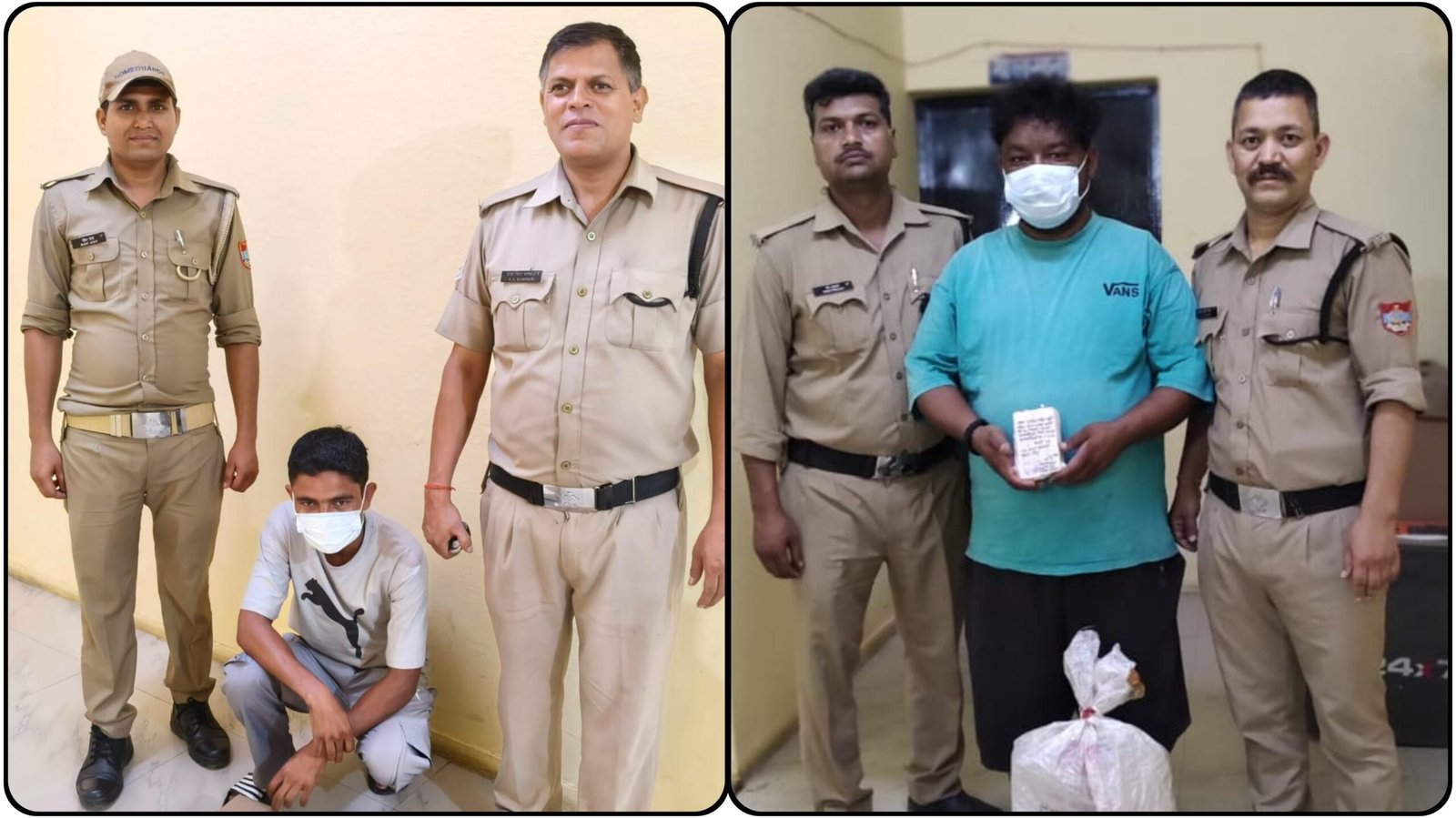 देशी शराब तस्करी का पर्दाफाश, दो आरोपी गिरफ्तार।