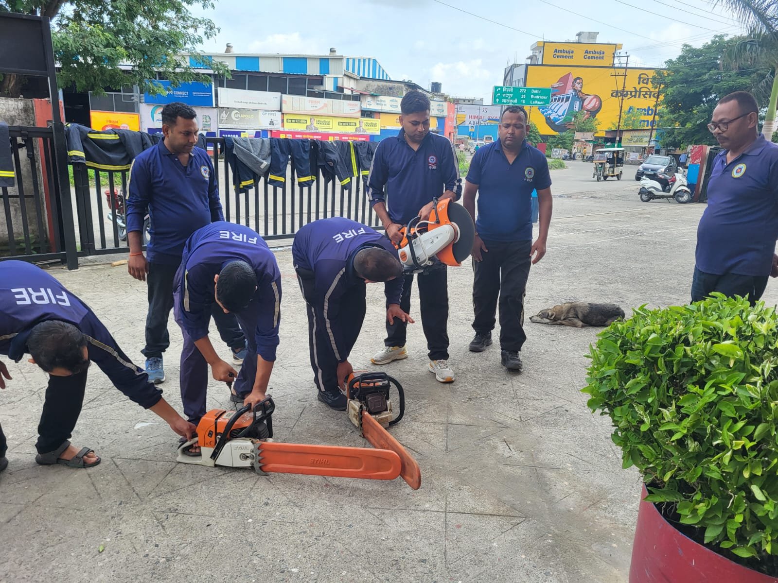 मानसून पूर्व तैयारियों के तहत फायर स्टेशन हल्द्वानी में आपदा उपकरणों की टेस्टिंग*