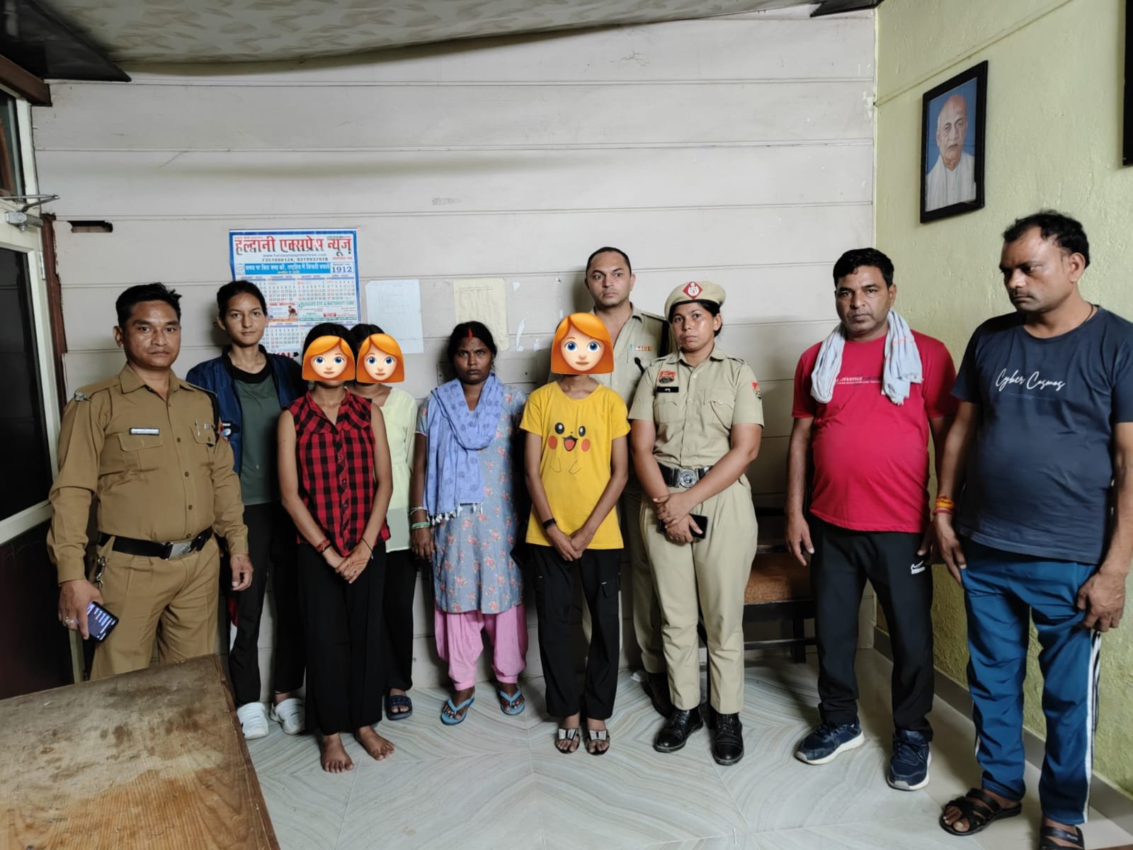 हरियाणा से घर छोड़कर आई थीं नाबालिग बालिकाएँ, मुखानी पुलिस ने किया परिजनों के सकुशल सुपुर्द।