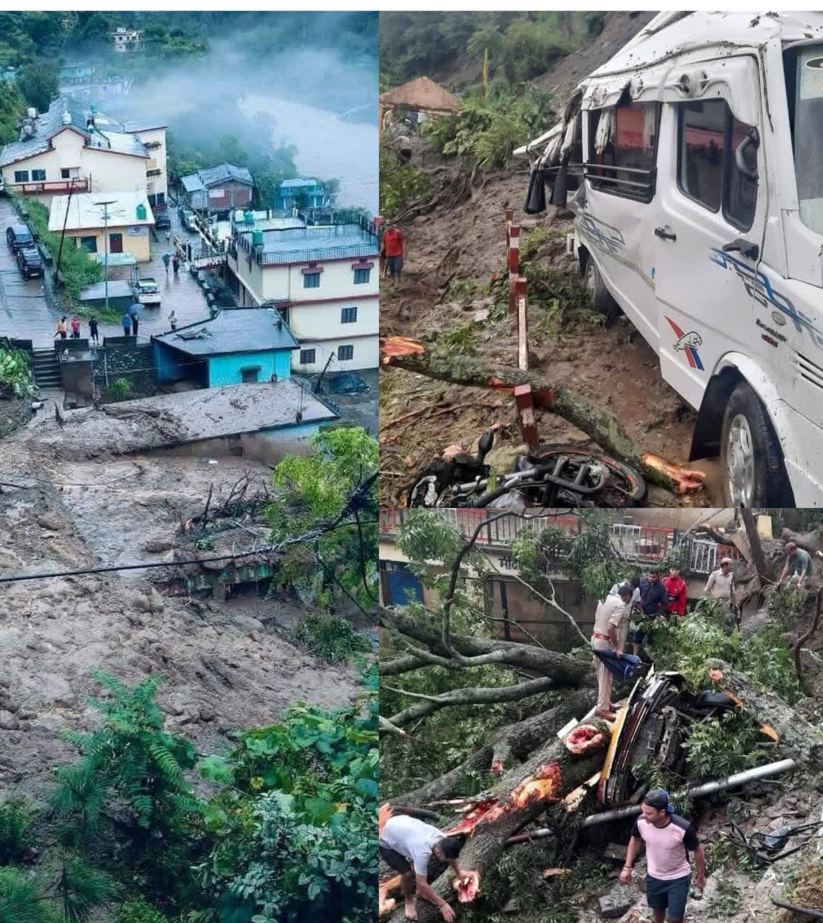 उत्तराखंड आपदा अलर्ट: चमोली के थराली क्षेत्र में भारी नुकसान, लोग दहशत में।