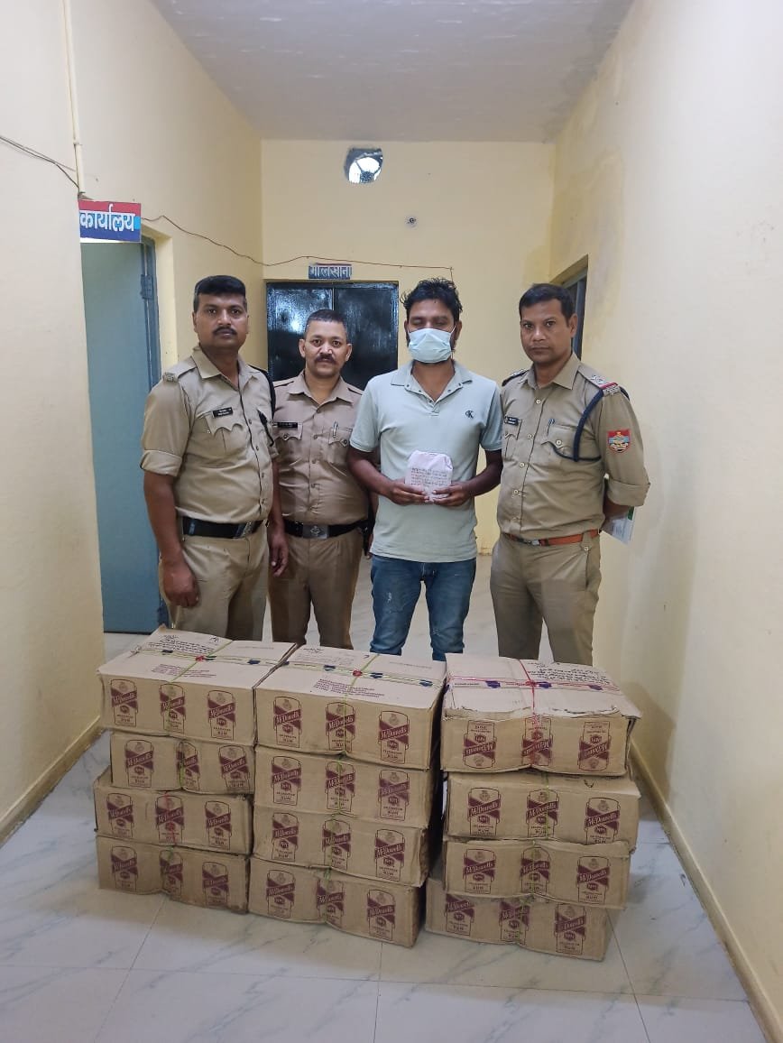 पुलिस ने 576 पव्वे अंग्रेजी व 15 डिब्बे देशी अवैध शराब के साथ 02 व्यक्तियों को किया गिरफ्तार*