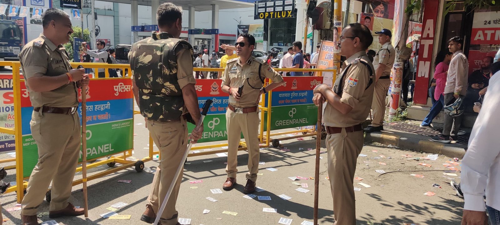 कड़े सुरक्षा पहरे में छात्रसंघ चुनाव, एसएसपी मीणा ने खुद किया नेतृत्व