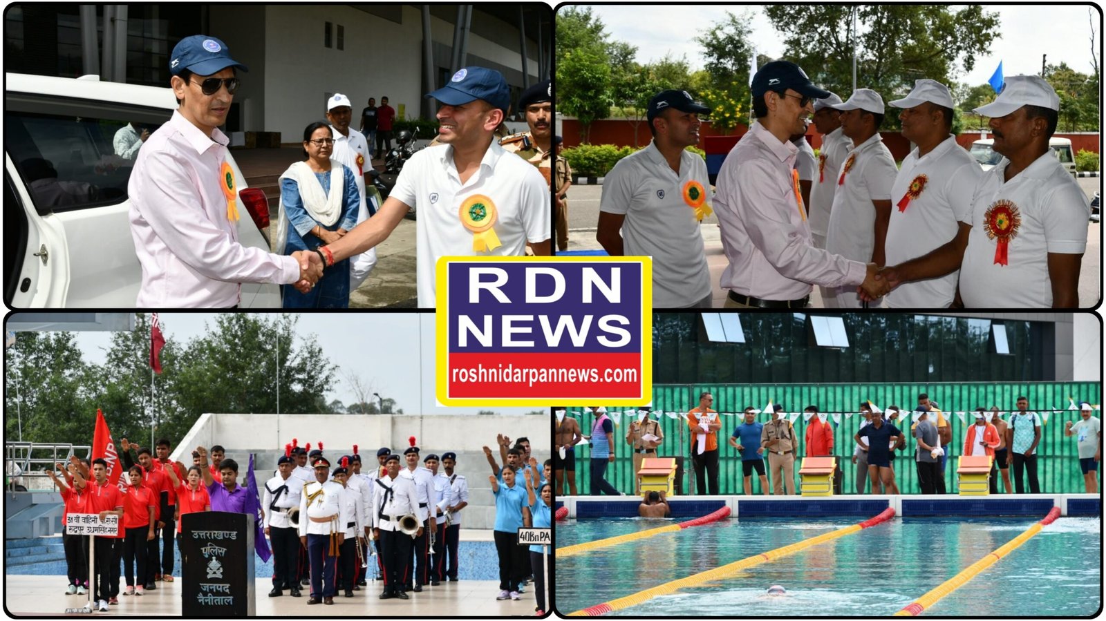 कुमाऊं कमिश्नर दीपक रावत ने किया पुलिस तैराकी प्रतियोगिता का शुभारंभ, 13 टीमों ने दिखाया जोश।