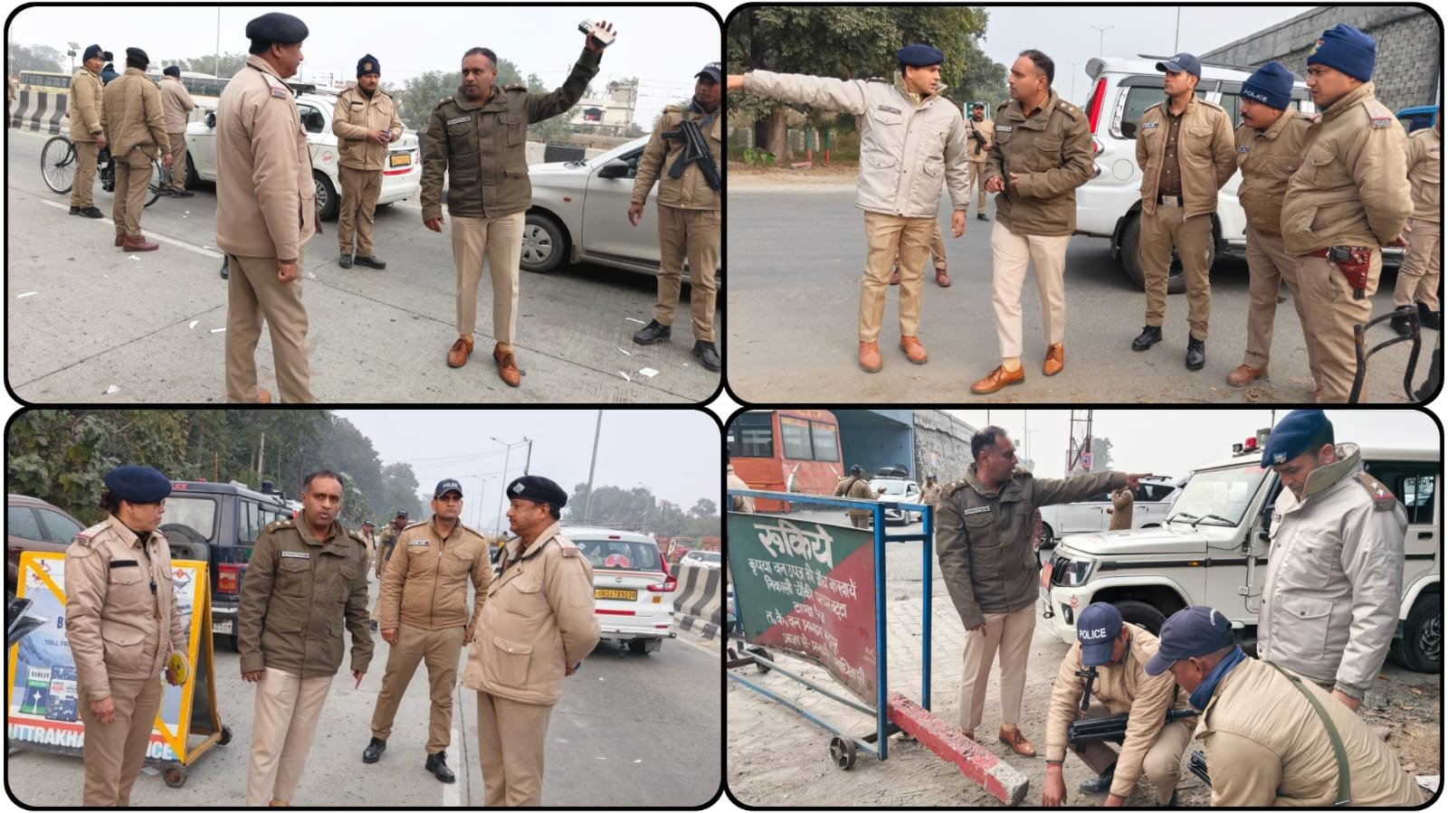 सड़कों से सरहदी बैरियर तक SSP NAINITAL मंजुनाथ टीसी की सीधी निगरानी, स्वयं उतरे सड़कों पर  कानून का पहरा मजबूत, नैनीताल पूरी तरह सुरक्षित