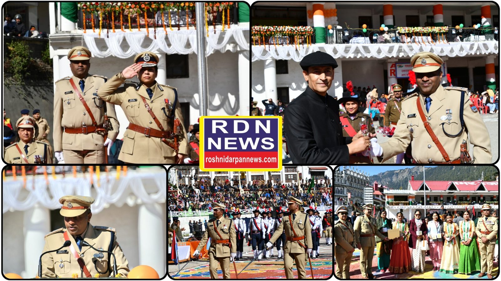 एसएसपी नैनीताल के निर्देशन में 77वें गणतंत्र दिवस पर भव्य पुलिस परेड का आयोजन।