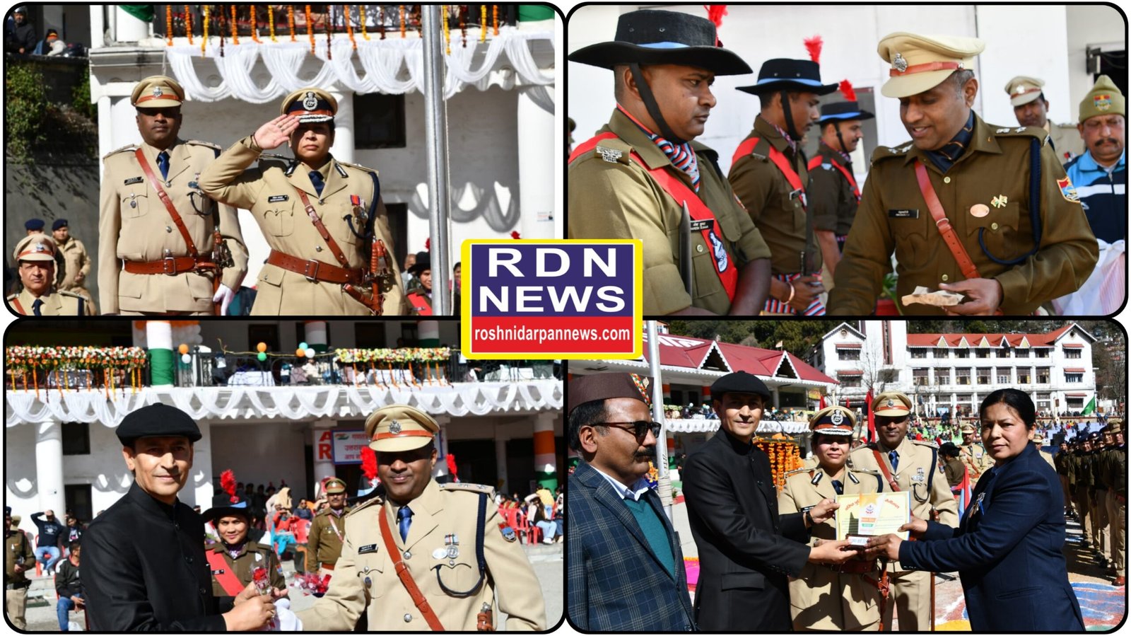 नैनीताल पुलिस ने हर्षोल्लास के साथ मनाया 77वां गणतंत्र दिवस, भव्य रैतिक परेड का आयोजन।