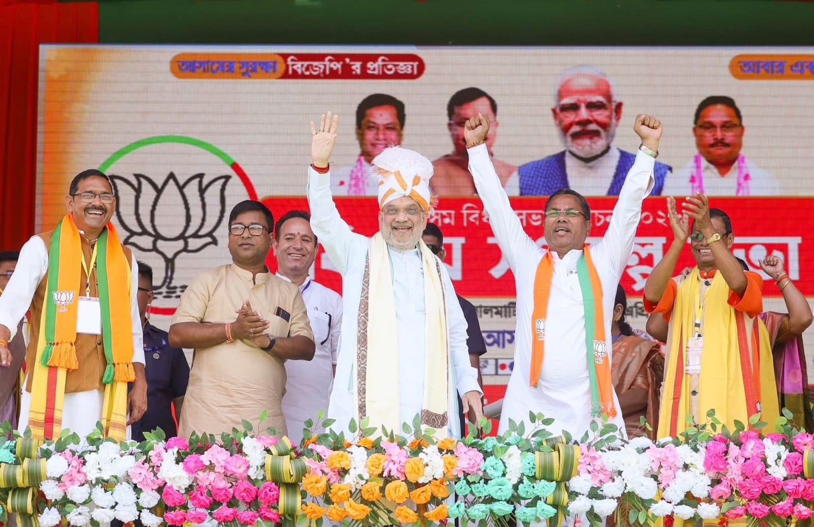 असम के पाथरकांडी में गूंजा चुनावी बिगुल, अमित शाह ने भरी हुंकार