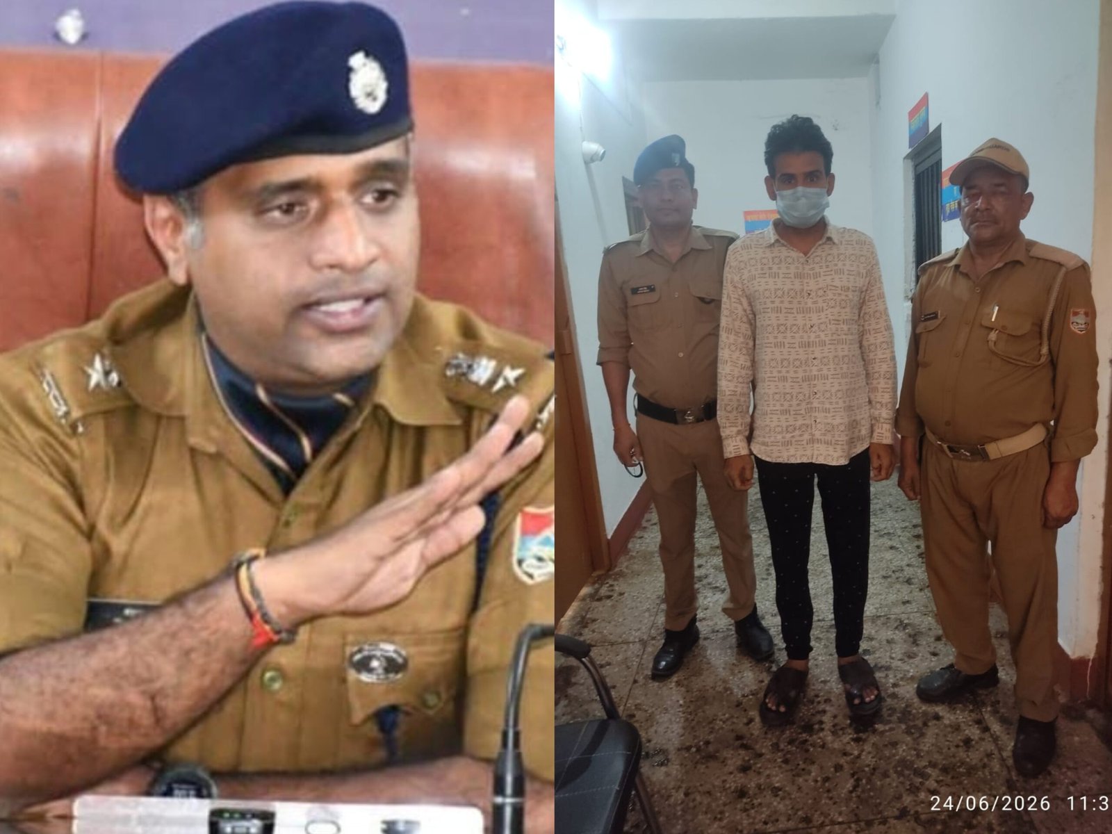 *धमकी का जवाब गिरफ्तारी, महाराष्ट्र के आरोपी का पीछा कर पंतनगर से दबोचा, नफरत पहुंची जेल तक*  *जनपद की शांति और सौहार्द से खिलवाड़ करने वालों के खिलाफ कठोरतम कार्रवाई जारी रहेगी- SSP NAINITAL MANJUNATH*