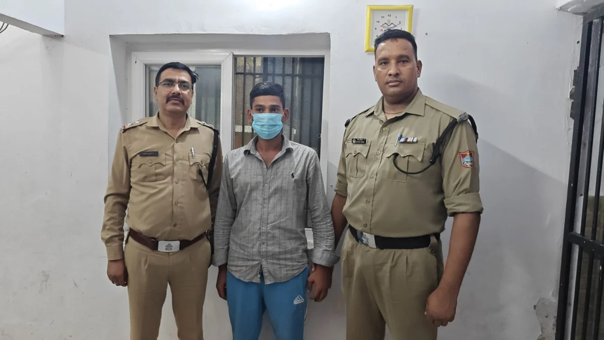नशे के खिलाफ पुलिस की कार्रवाई जारी, NDPS एक्ट में वांछित वारंटी साहिल गिरफ्तार।