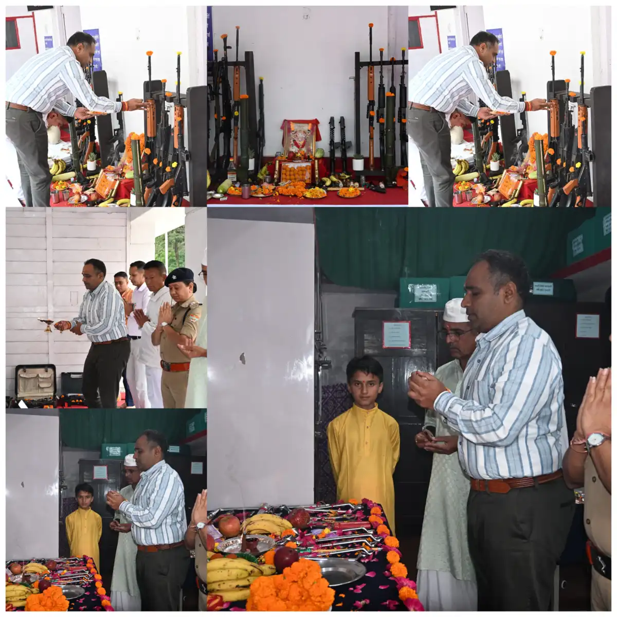 शस्त्रों, उपकरणों एवं कार्यस्थलों की पूजा-अर्चना कर नैनीताल पुलिस ने मनाई भगवान विश्वकर्मा जयंती*  *SSP डॉ. मंजुनाथ टीसी ने पुलिस लाइन नैनीताल में विधि-विधान से किया पूजन, पुलिसकर्मियों को दी शुभकामनाएँ — कर्तव्य, कौशल एवं सुरक्षा के प्रति समर्पण का दिया संदेश*