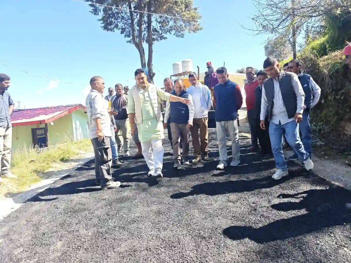 कालापातल–सलियाकोट–अनर्पा मोटर मार्ग पर ₹6 करोड़ से होगा डामरीकरण, मंत्री कैड़ा ने किया निरीक्षण